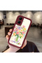 Tecno Spark Go 2 Compatible Case Camera Protector Burgundy Silicone Couple Phone Case Floral Pattern