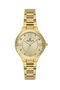 30 mm Women's Wristwatch with Yellow Dial and Gold Color Strap, Same as in the Image - 6