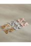 Girls Assorted Satin Bow Hair Clip Set 6 Pieces - 2