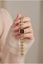 Women's Steel Watch Gold Color Burgundy Dial Vintage Square Case Old Money Elegant Stylish Luxury Women's Wristwatch 2026 - 5