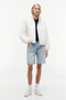 Tjw Women's Padded Stand Collar Ancient White Jacket - 5