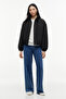 Tjw Women's Padded Stand Collar Black Jacket - 4