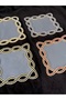 6 Pieces Special Stone Embroidered Mixed Color Cocktail Coffee Yaniu Presentation Napkins - 7