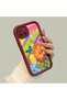 Realme C25Y/C21Y Compatible Case Camera Protector Burgundy Silicone Couple Phone Case Butterfly Pattern - 2