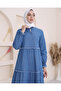 Three Piece Washed Denim Dress - 4