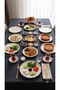 Habbe Yalın Porcelain 6-Piece Cake Plate Set - 4