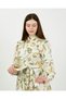 Green Lavinya Floral Patterned Belted Long Sleeve Dress - 7