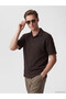 Özmarka New Season Brown Regular Fit Men's Shirt