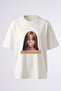 Pinkpantheress_2 Design Printed Oversize White T-Shirt