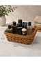 Wicker Look Rattan Bread Basket Plastic Mesh Serving and Presentation Basket (4 Models 2 Color Options)