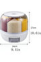 Multi-Grain Container Dispenser, 22Lbs, 360°Rotating Dispenser for Kitchen Organizing | Flare Gadgets - 5
