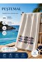 Muslin Cotton Beach Towel Peshtemal with Fish and Sea Design
