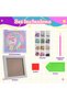 Unicorn Painting Photo Frame for Toddlers DIY Unicorn Diamond Picture photo frame 6 Pcs kit with Printed Canvas, photo frame, wax, tray, Diamond Drill pen, and Diamonds packets. - 2