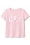 Gap Girls' Short Sleeve Logo Printed T-Shirt 3-5 Years Pink