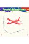 Airplane with Launcher for Toddlers Airplane with lights 7pcs Set Launcher, foam airplane and EVA foam bullets perfect for Gift. (Red) - 3