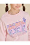 Girls Pink Cinderella Glitter Sweatshirt - 4
