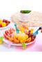 Set Of 4 School Lunch Accessory Combo Set Green Thermal Mini Food Jar, Reusable Ice Pack, Stainless Steel Travel Cutlery Set & 10 piece Cartoon Fruit Picks - 7