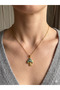 26Kly51 - Steel Blue Mushroom Necklace - 2