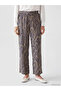 Nevavm Women's Patterned Trousers with Elastic Waist - 2