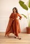 Mul Chanderi Gathered Anarkali Kurta Set for Women | Kurta Pant Dupatta Set | Ethnic Indian Wear | Indian Traditional Wear | Festive & Party Wear - 4