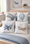 Old Airplanes Patterned 4-Piece Children's and Baby Pillowcase Set - 2