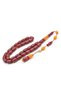 Hassan Usta Signature Ottoman Model Cherry-Red Amber Prayer Beads - 2