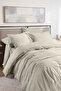 Arrow 100% Organic Washed Cotton Double Duvet Cover Set