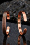 Men's and Women's Copper Bracelet with Inner Armor and Protection Prayer, Berke Thin Model Copper Bracelet - 7