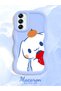Samsung Galaxy A14 5g Compatible Case Camera Protector Blue Silicone Couple Phone Case Stripe Pattern - 2