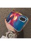 Samsung Galaxy S20 Fe Compatible Silicone Edge Hard Back Case Couple Phone Case Sunset Patterned - 4