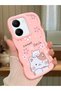 Vivo Y27S Compatible Case Camera Protective Pink Silicone Couple Phone Case Cat Pattern