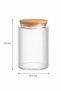 Set of 12 Glass Food Jars with Wooden Lids – 1000 ml Airtight Storage Containers - 3