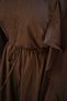 Women's Sleeve-Cape Detail Waist-Tie Loose Trousers Brown - 5