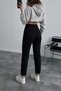 Blueva Trend New Season Women's Mom Jeans Fit High Waist Tube Leg Black Denim Trousers Daily Wear (2026) - 3