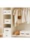 SOTEN 4-Pack Collapsible Storage Bins with Leather Handles, Foldable Fabric Storage Cubes for Closet Shelves, Large Capacity Storage Boxes for Clothes Toys Towels Bedroom Living Room Nursery Organizat - 2