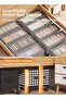 SOTEN Under-Bed Storage Boxes with Wheels & Handles, Houndstooth Pattern Rolling Storage Organizer with Clear Window Lid, Low-Profile Large Capacity Storage Box for Clothes, Bedding, Shoes & Toys - 2