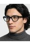 Karlo Black Retro Unisex Black Oval Cat Model Women's Men's Blue Light Protection Glasses - 3