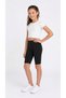 Girl's Half Tights 1 Piece/Black Cotton for Dress and Bottoms - 4