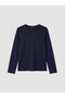 Lcw Everyday Navy Blue Crew Neck Soft Touch Women's T-Shirt - 5