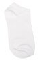 Men's White Plain 5-Piece Bootie Socks - Lycra Daily Short Socks - 3