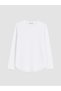 Vizyon New Season White Crew Neck Women's T-Shirt - 5