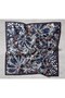 Twill Silk Scarf Milky Way Navy Blue Orange 90X90 - 5