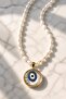Double Luxury Enamel Pearl Figured 45 cm Adjustable Necklace - 2