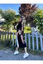 Women's Clothing Black Polyester Linen Striped Side Set - 5