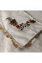 Handmade Needlework Writing, Scarf, Yemeni, Mevlit Cover, Head Cover, 4 Sides Embroidered, 100% Cotton, 100*100cm - 8