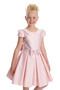 Girl's Evening Dress with Sequins on the Sides, Bebe Collar, Box Pleated Dress - Birthday, Party, Wedding, Graduation (Ages 8, 9, 10, 11, 12) 34095Pr - 4