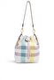 Lila - Pink Plaid Women's Shoulder Bag Sp1137