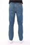 Men's Tint Effect Non-Knee Marking Cotton Flexible Denim Jean Jeans Regular Fit - 5