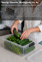 3-Piece 7.5Lt Elora Organizer Box - Lockable Lid Kitchen Organizer Legume Storage Container Transparent - 4