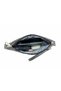 Women's Faux Leather Adjustable Crossbody and Hand Strap Portfolio, Clutch Bag S-1407 Silver - 5